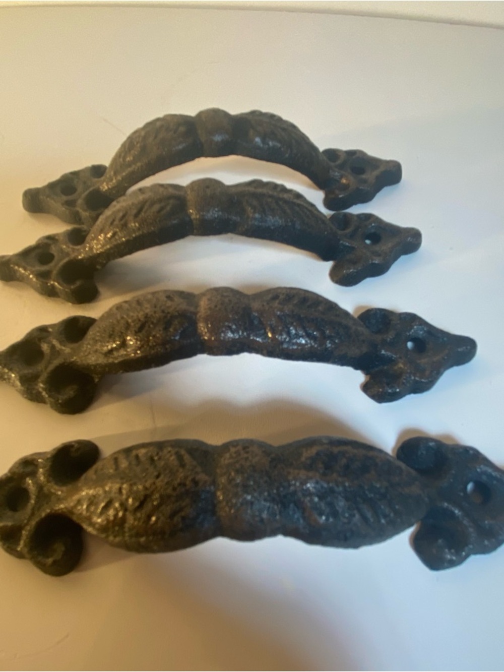 Set Of 4 Cast Metal 4” Handles